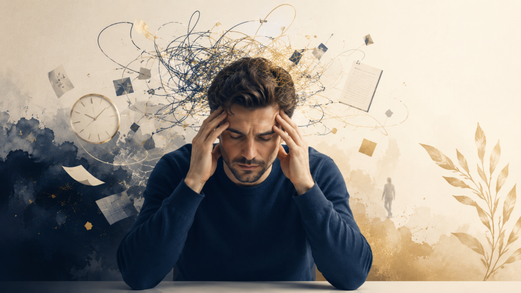 Imagem de capa do artigo: TDAH, ansiedade e exaustão mental: quando os sintomas se confundem